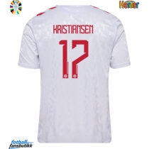 Danmark Victor Kristiansen #17 Bortedrakt EM 2024 Kortermet